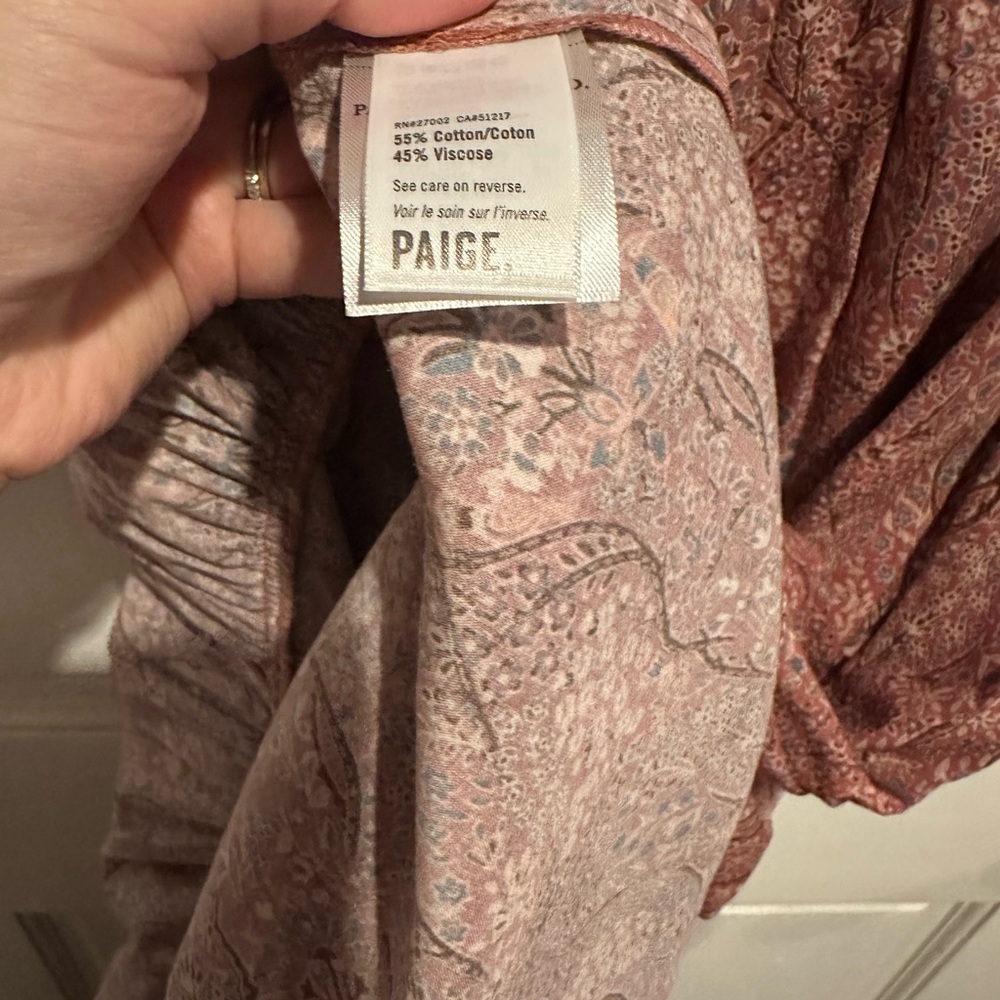 NWT PAIGE Gisela Tiered-hem Midi Dress - Picture 10 of 12